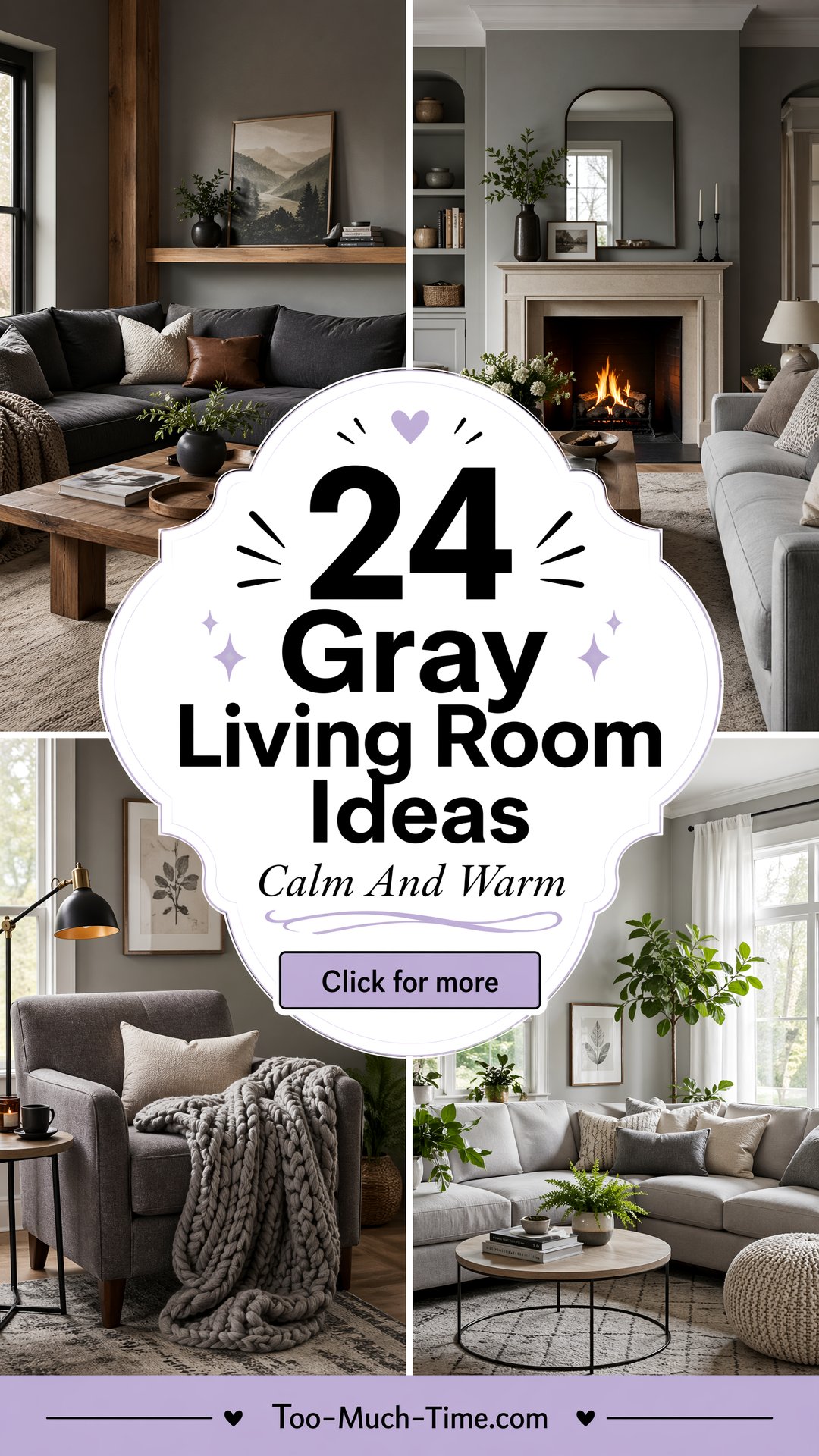 24 Gray Living Room Ideas for a Calm Space and Warmth - 24 Gray Living Room Ideas for a Calm Space and Warmth