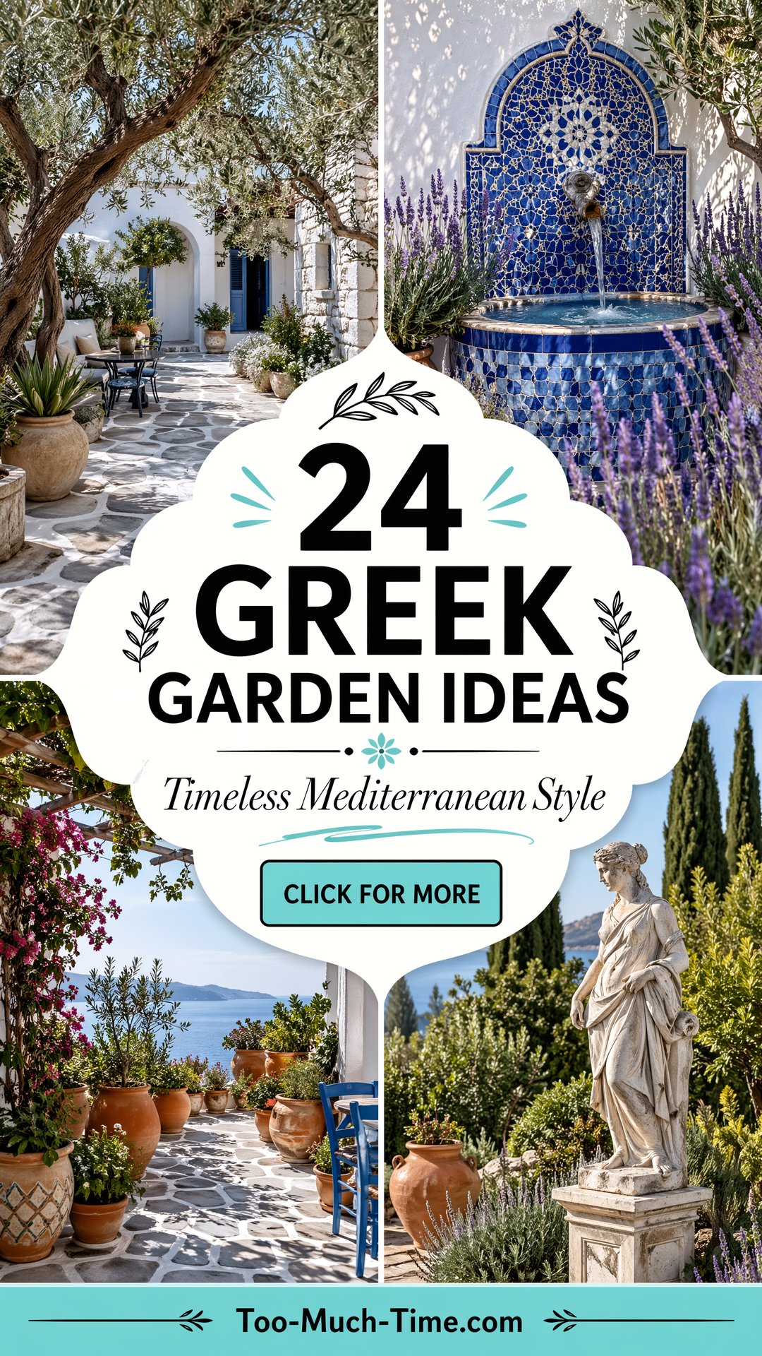 24 Greek Garden Ideas for a Timeless Garden Design - 24 Greek Garden Ideas for a Timeless Garden Design