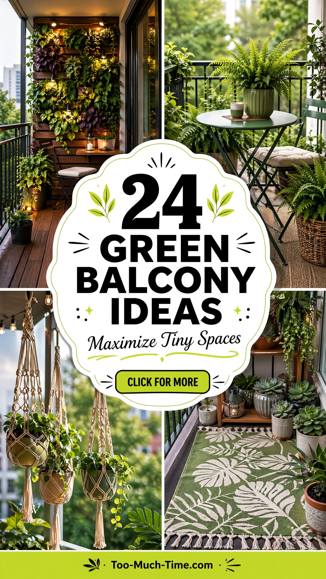 24 Green Balcony Ideas to Maximize Small Outdoor Space - 24 Green Balcony Ideas to Maximize Small Outdoor Space