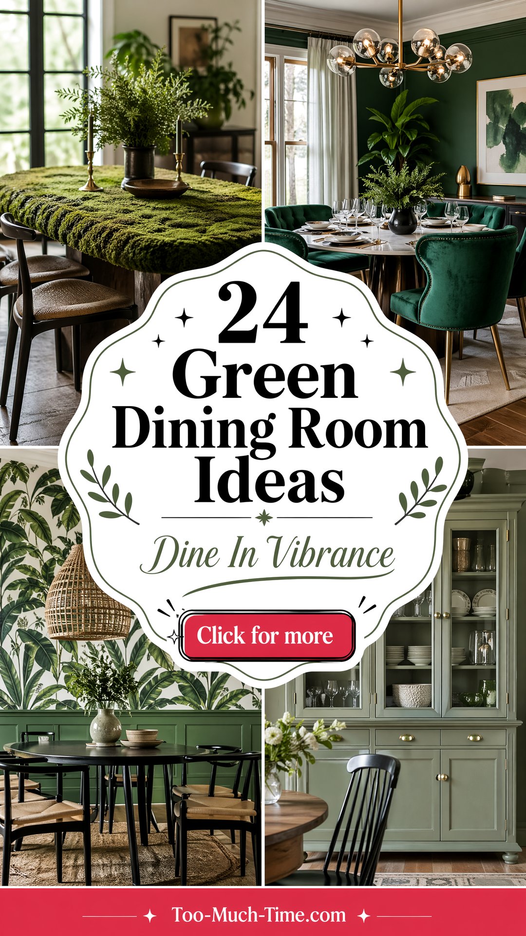 24 Green Dining Room Ideas for Modern Entertaining! - 24 Green Dining Room Ideas for Modern Entertaining!