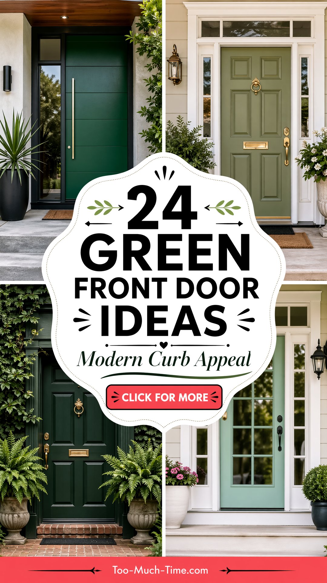 24 Green Front Door Ideas for a Modern Curb Appeal - 24 Green Front Door Ideas for a Modern Curb Appeal