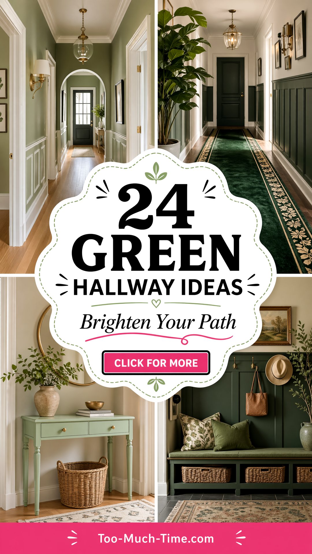 24 Green Hallway Ideas to Brighten Your Path Home - 24 Green Hallway Ideas to Brighten Your Path Home