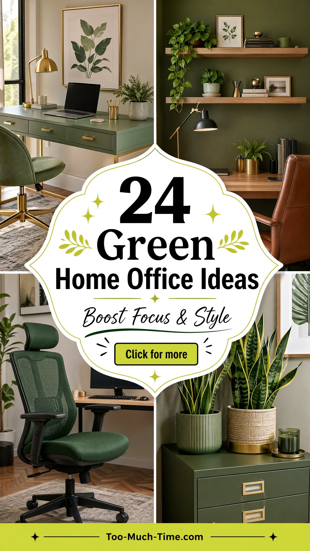 24 Green Home Office Ideas to Boost Focus and Style - 24 Green Home Office Ideas to Boost Focus and Style