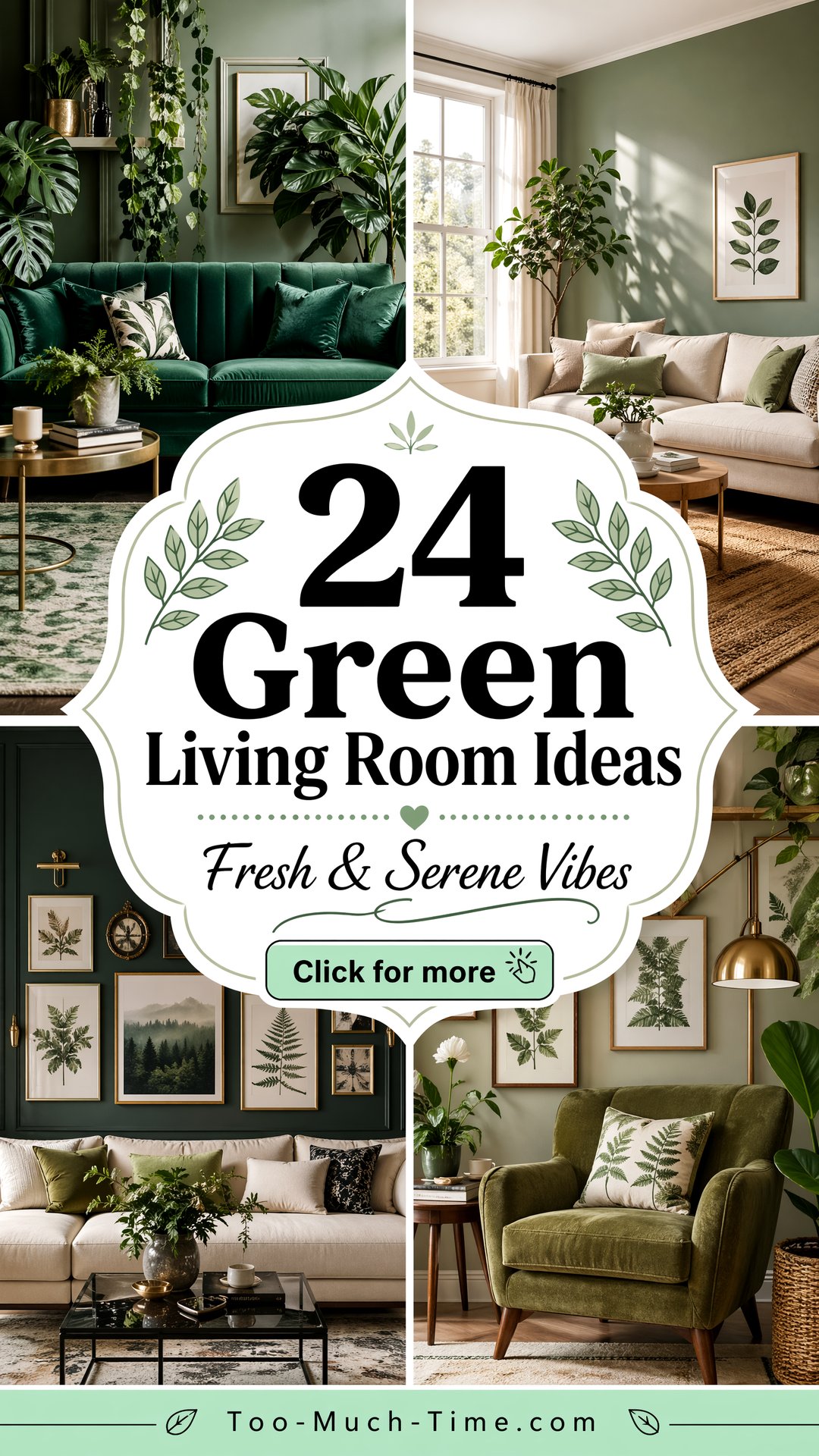24 Green Living Room Ideas with a Soothing Bright Vibe - 24 Green Living Room Ideas with a Soothing, Bright Vibe