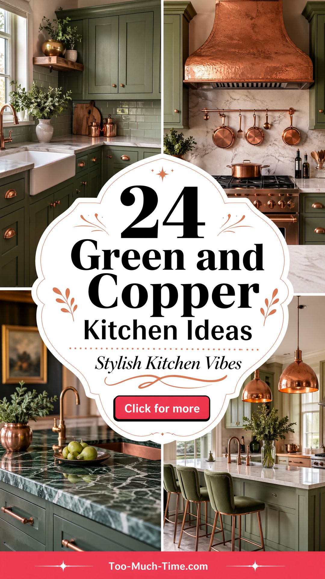 24 Green and Copper Kitchen Ideas for Stylish Kitchens - 24 Green and Copper Kitchen Ideas for Stylish Kitchens
