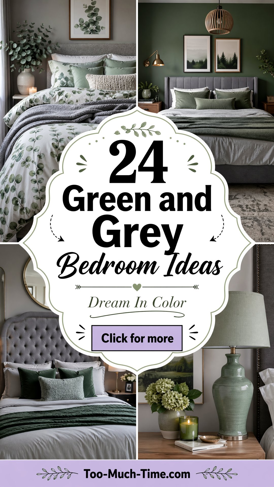 24 Green and Grey Bedroom Ideas for Restful Nights - 24 Green and Grey Bedroom Ideas for Restful Nights