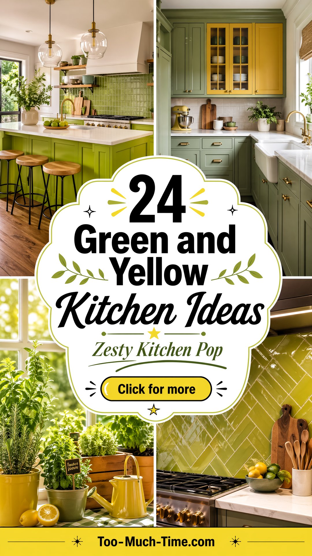 24 Green and Yellow Kitchen Ideas for a Lively Kitchen - 24 Green and Yellow Kitchen Ideas for a Lively Kitchen