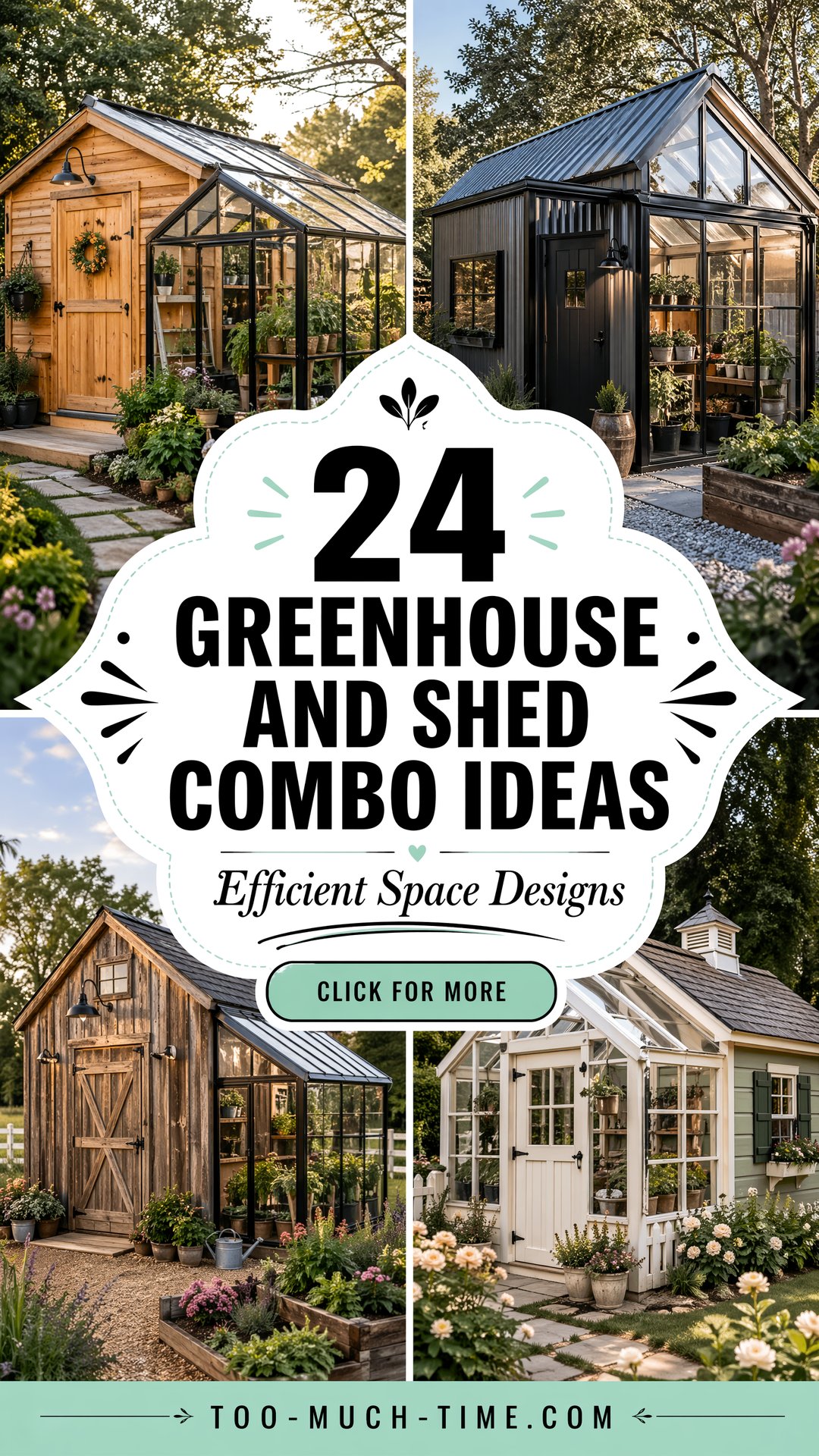 24 Greenhouse and Shed Combo Ideas Efficient Spaces - 24 Greenhouse and Shed Combo Ideas: Efficient Spaces