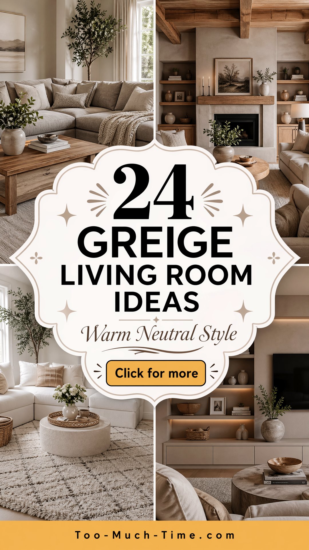 24 Greige Living Room Ideas Warm Neutrals and Style - 24 Greige Living Room Ideas: Warm Neutrals and Style