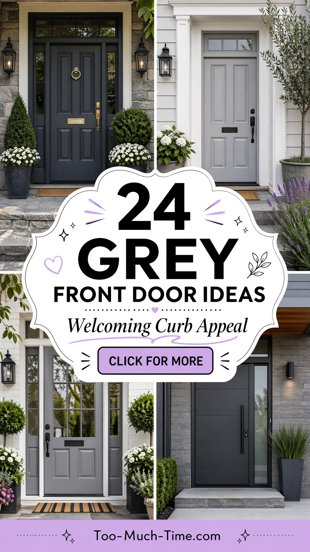 24 Grey Front Door Ideas Welcoming Curb Appeal Today - 24 Grey Front Door Ideas: Welcoming Curb Appeal Today