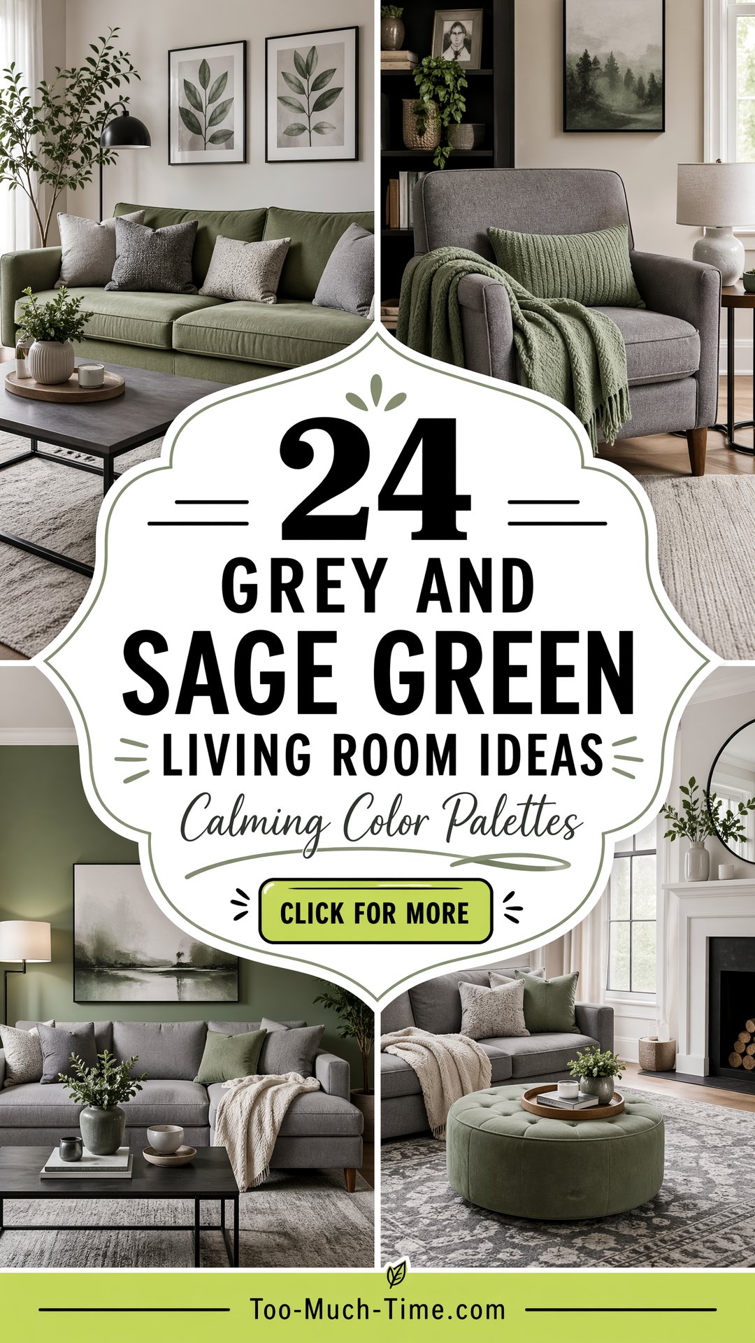 24 Grey and Sage Green Living Room Ideas Calming Palettes - 24 Grey and Sage Green Living Room Ideas: Calming Palettes
