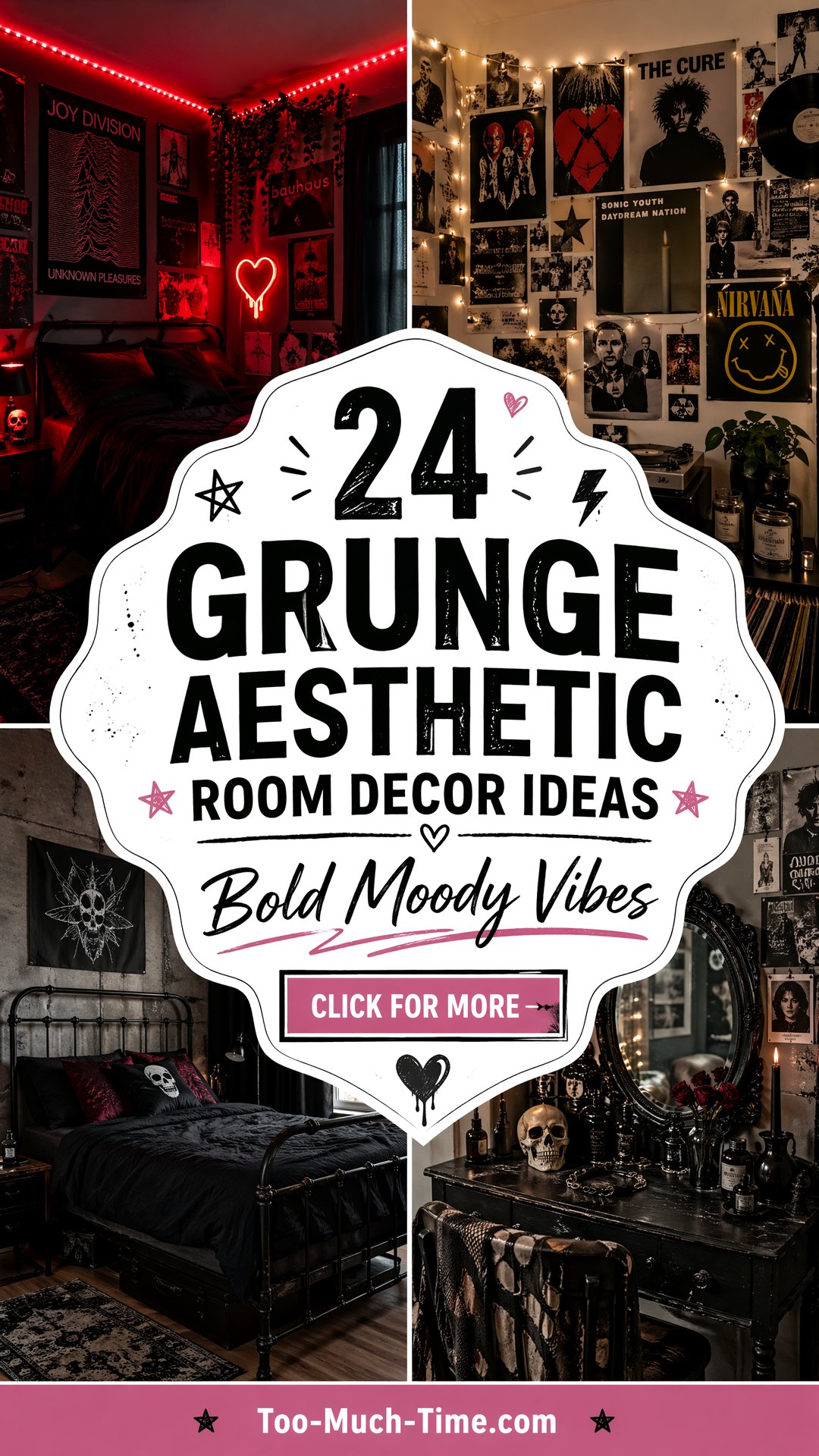 24 Grunge Aesthetic Room Decor Ideas Bold Mood Boards - 24 Grunge Aesthetic Room Decor Ideas: Bold Mood Boards