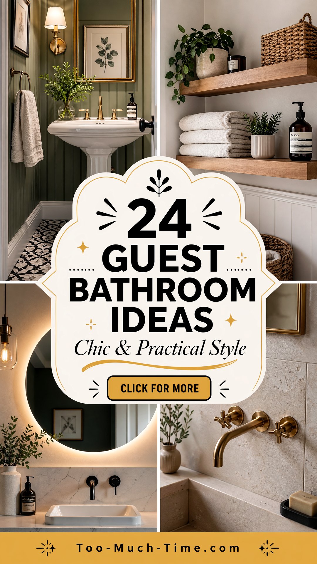 24 Guest Bathroom Ideas Chic and Practical Solutions - 24 Guest Bathroom Ideas: Chic and Practical Solutions