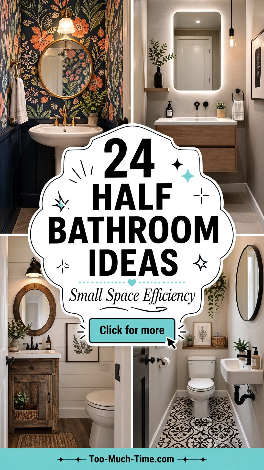 24 Half Bathroom Ideas Efficient Small-space Design - 24 Half Bathroom Ideas: Efficient Small-space Design
