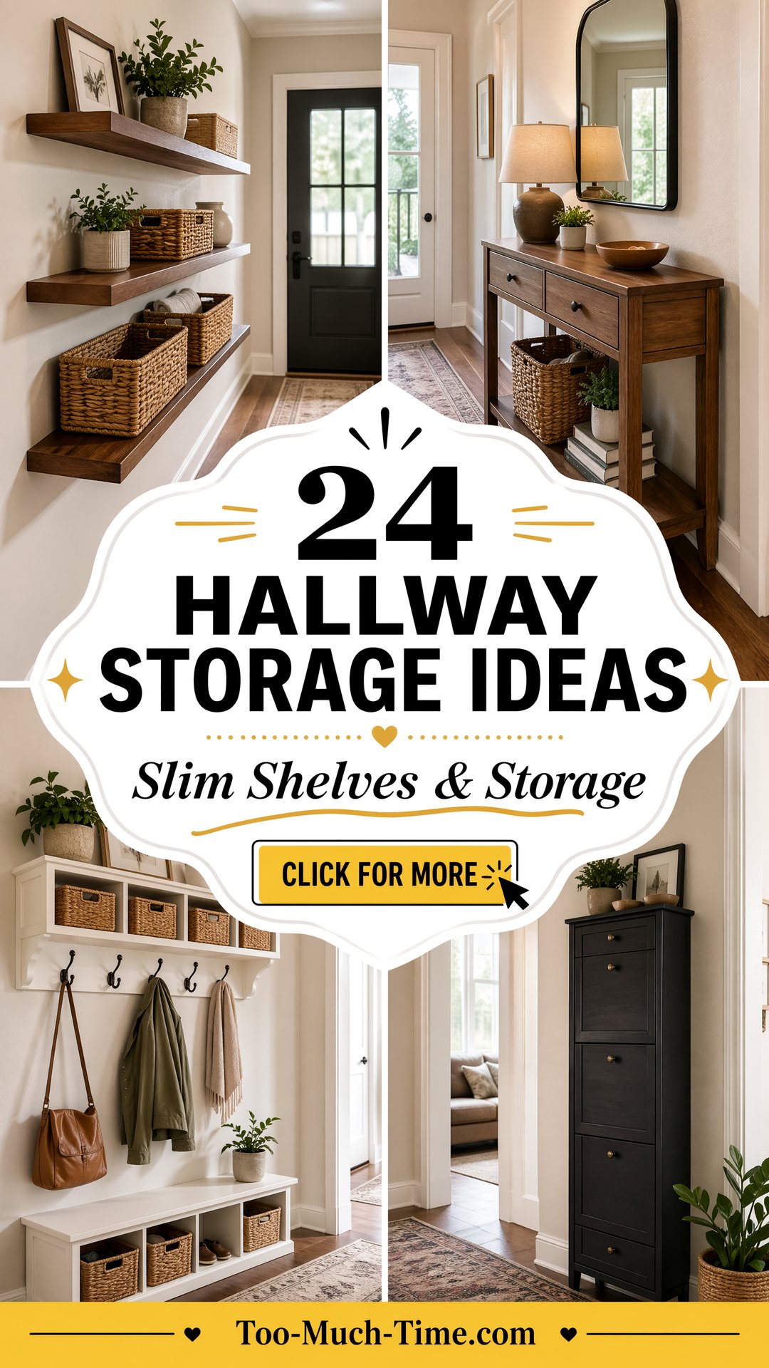 24 Hallway Storage Ideas Slim Shelves for Narrow Halls - 24 Hallway Storage Ideas: Slim Shelves for Narrow Halls