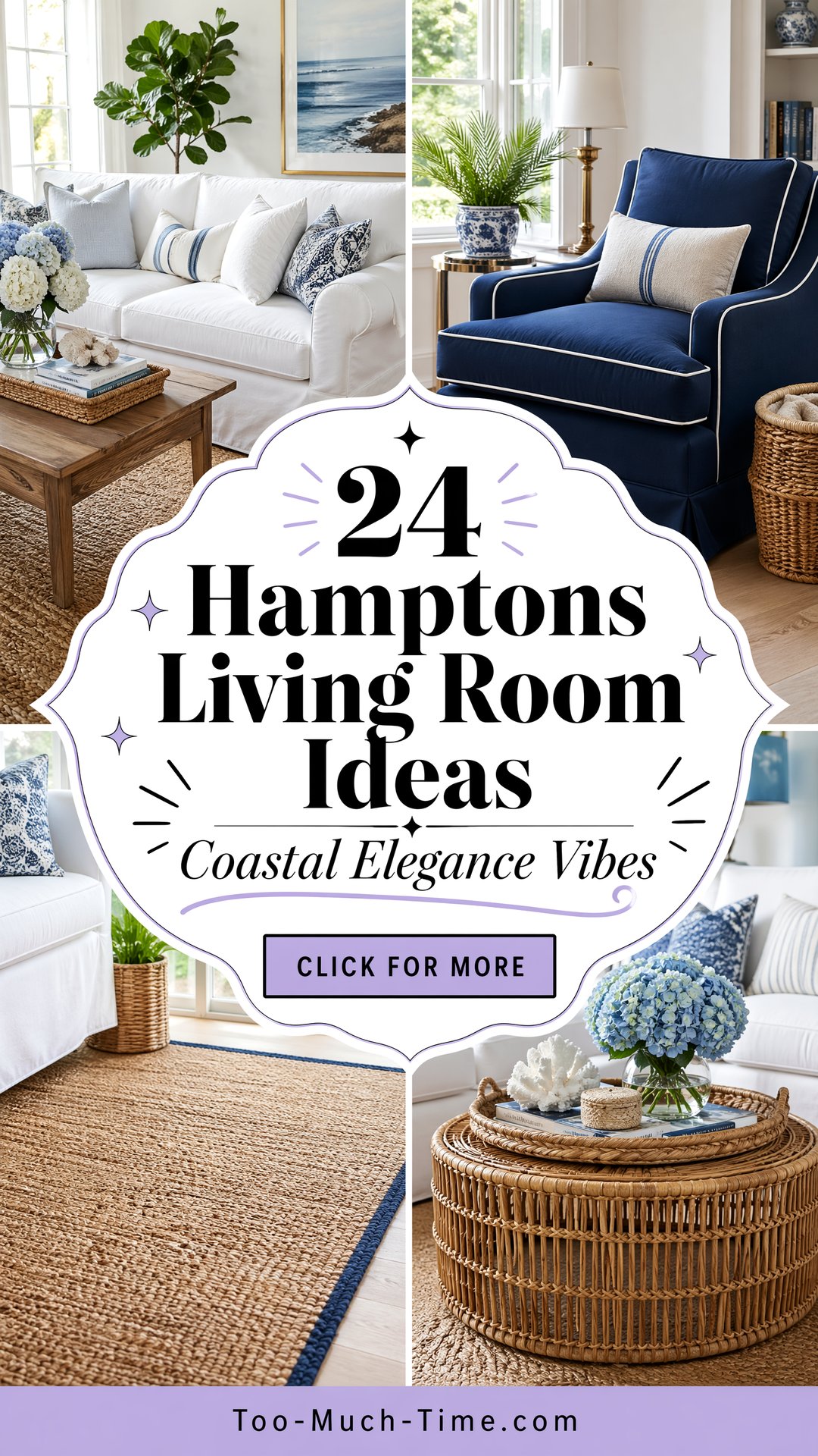 24 Hamptons Living Room Ideas for Coastal Elegance - 24 Hamptons Living Room Ideas for Coastal Elegance