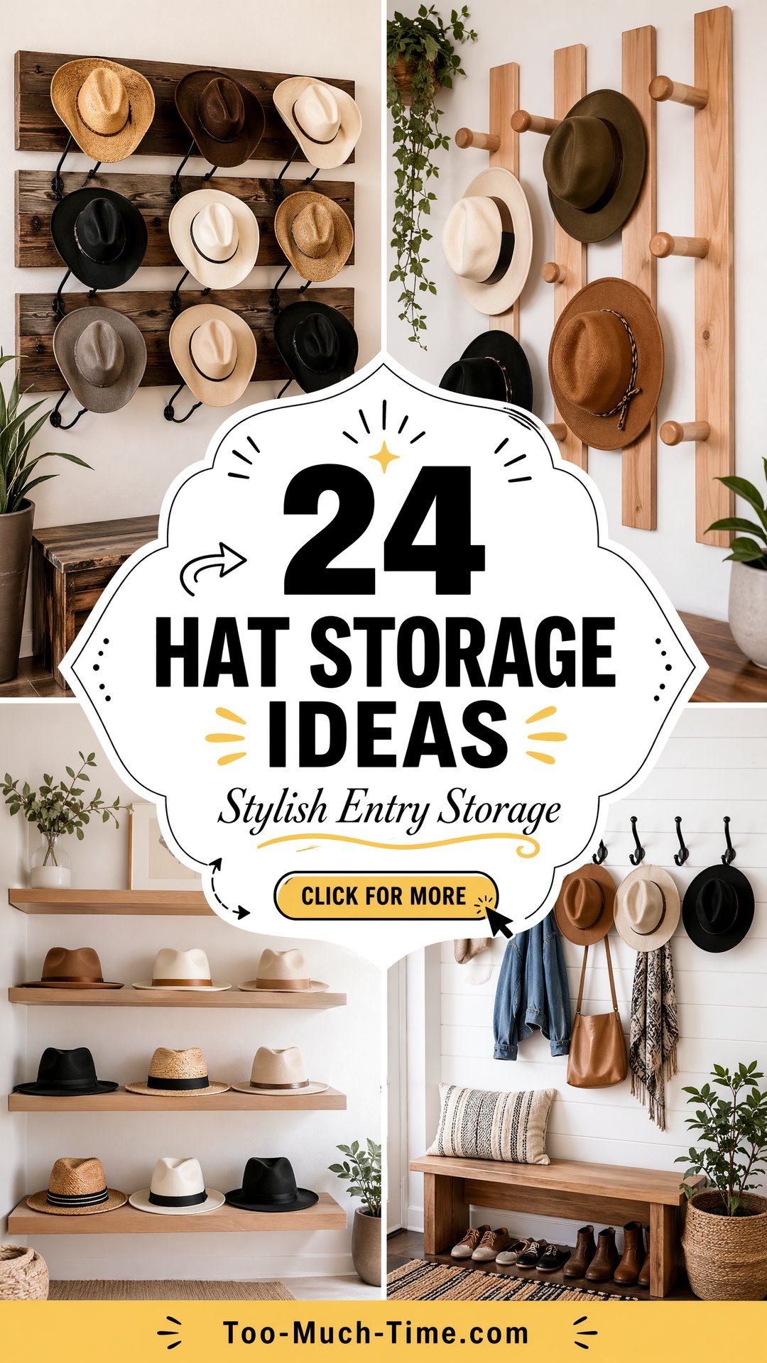 24 Hat Storage Ideas to Organize Tops Stylish At Entry - 24 Hat Storage Ideas to Organize Tops Stylish At Entry