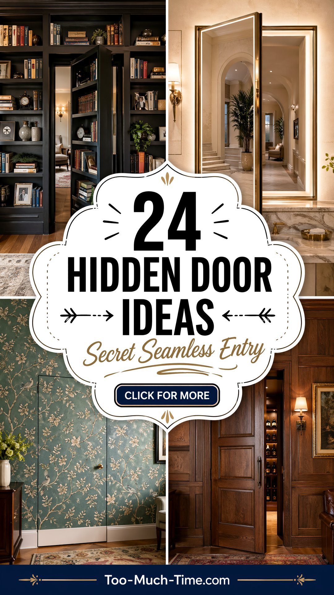 24 Hidden Door Ideas for Surprising Seamless Entryways - 24 Hidden Door Ideas for Surprising, Seamless Entryways