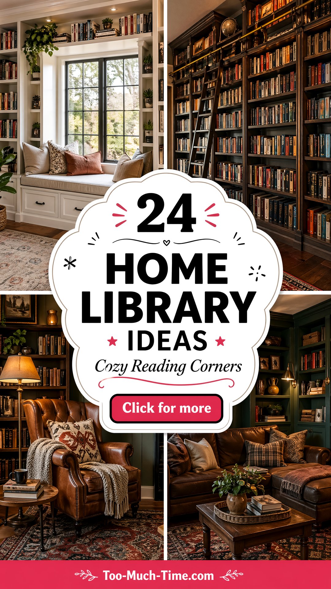 24 Home Library Ideas for Cozy Reading Corners At Home - 24 Home Library Ideas for Cozy Reading Corners At Home