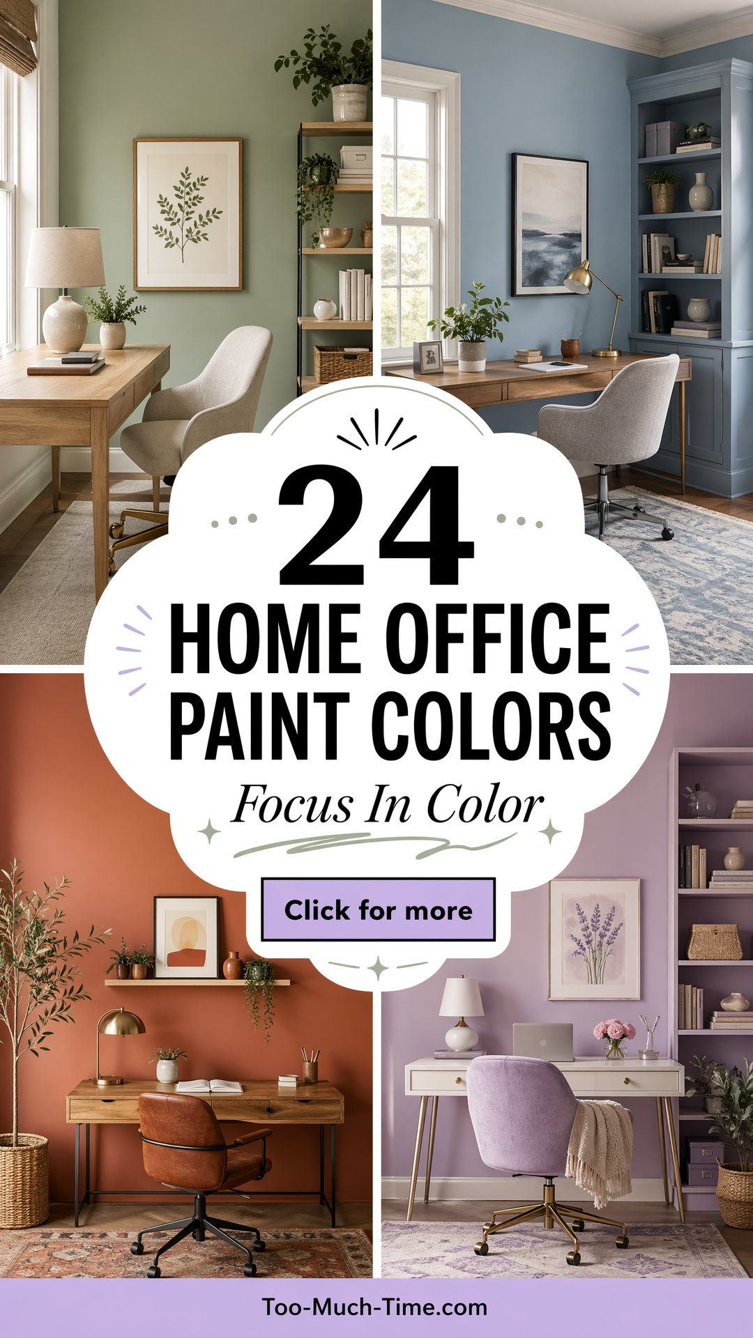 24 Home Office Paint Colors Soft Tones for Focus Today - 24 Home Office Paint Colors: Soft Tones for Focus Today