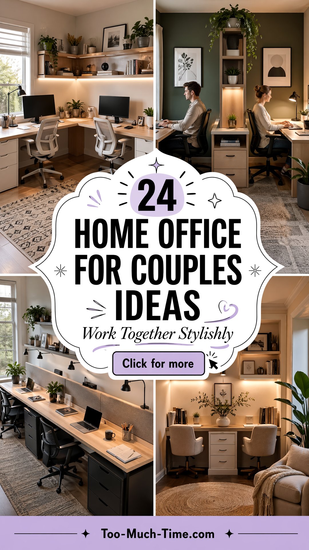 24 Home Office for Couples Ideas and Designs for Two - 24 Home Office for Couples Ideas and Designs for Two