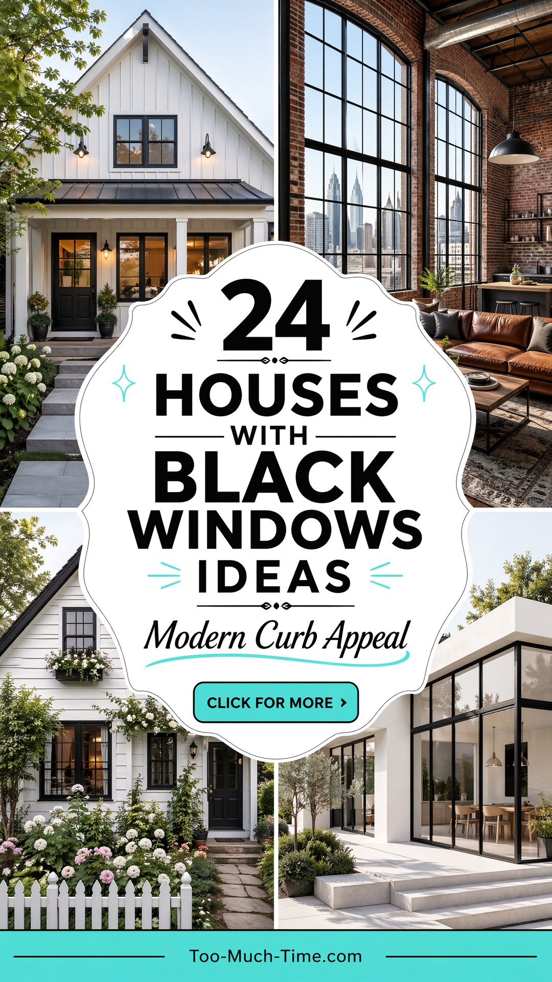 24 Houses with Black Windows Ideas for Curb Appeal - 24 Houses with Black Windows Ideas for Curb Appeal
