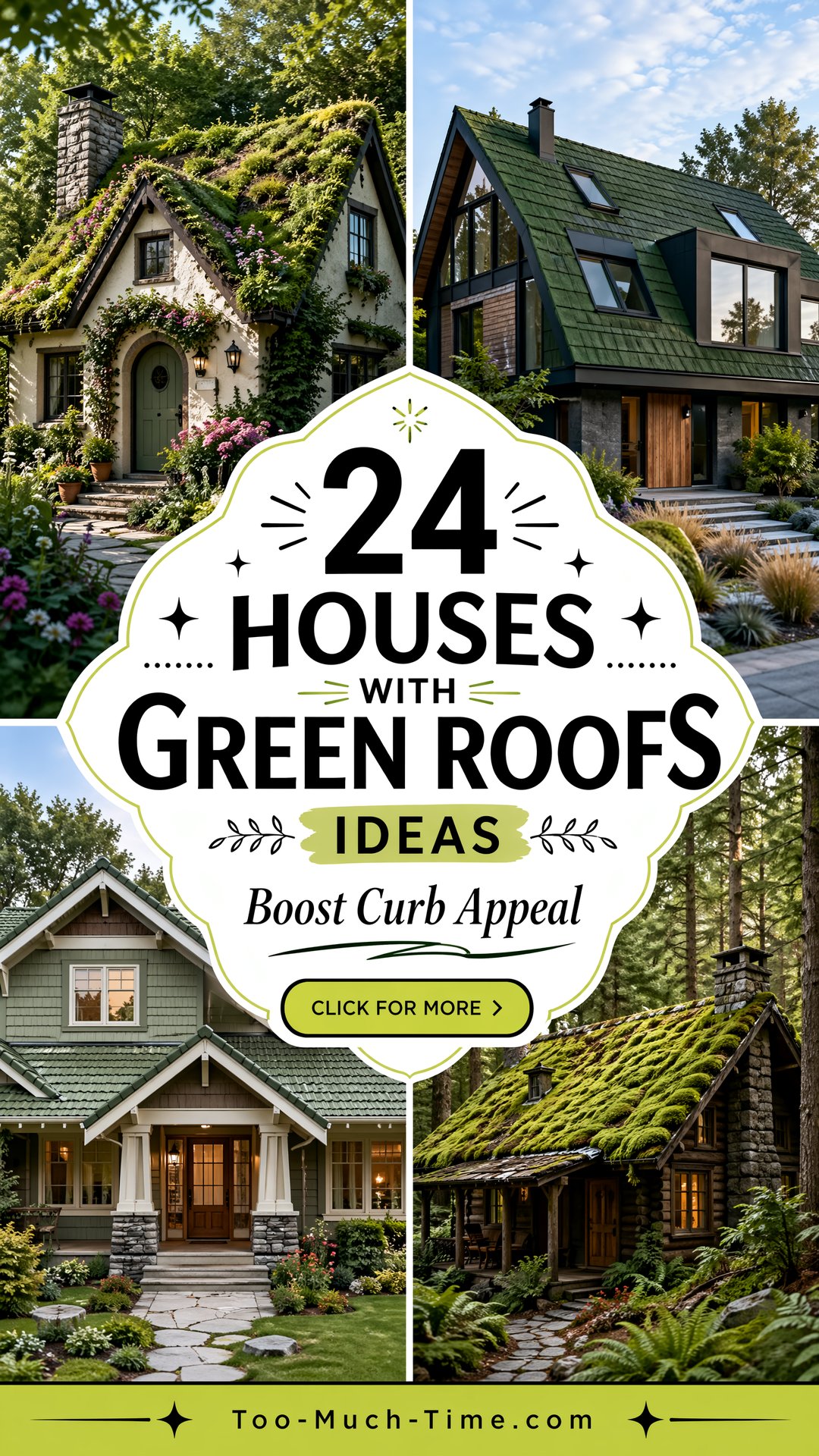24 Houses with Green Roofs Ideas to Boost Curb Appeal - 24 Houses with Green Roofs Ideas to Boost Curb Appeal
