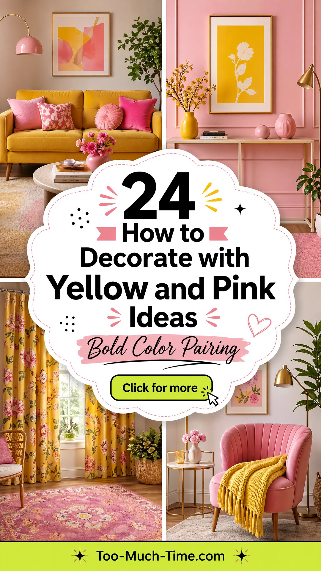 24 How to Decorate with Yellow and Pink Tips for Color - 24 How to Decorate with Yellow and Pink Tips for Color