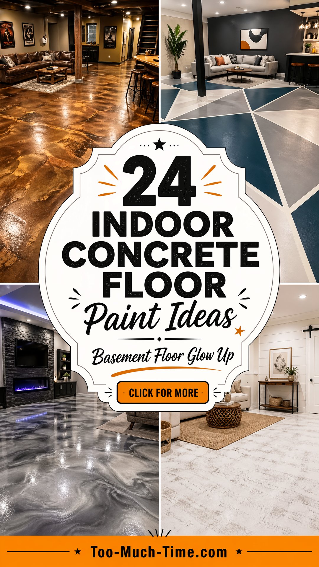 24 Indoor Concrete Floor Paint Ideas for Basements. - 24 Indoor Concrete Floor Paint Ideas for Basements.