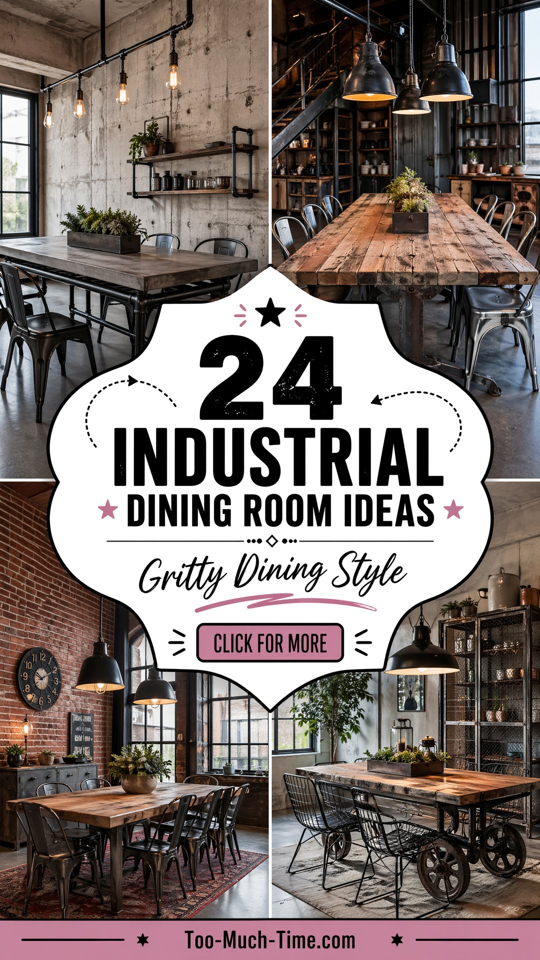 24 Industrial Dining Room Ideas to Craft Gritty Setups - 24 Industrial Dining Room Ideas to Craft Gritty Setups