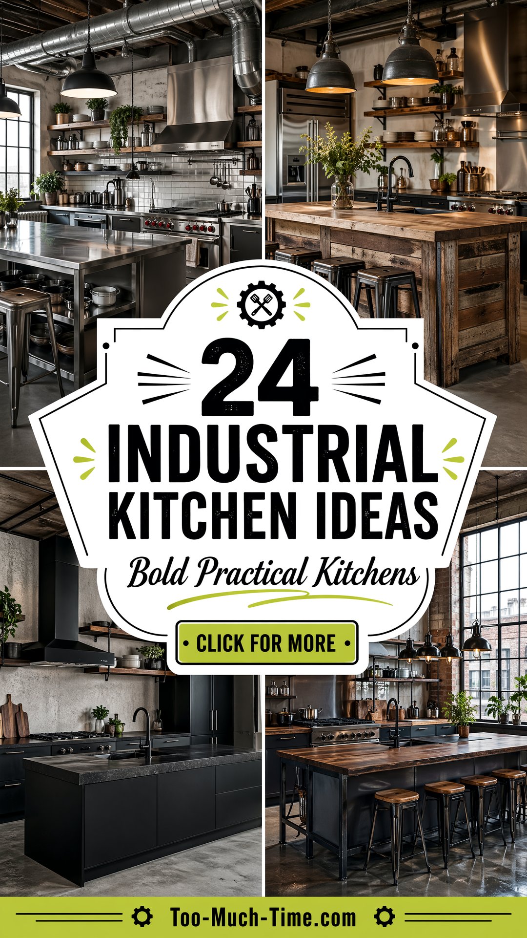 24 Industrial Kitchen Ideas for Bold Practical Spaces - 24 Industrial Kitchen Ideas for Bold, Practical Spaces