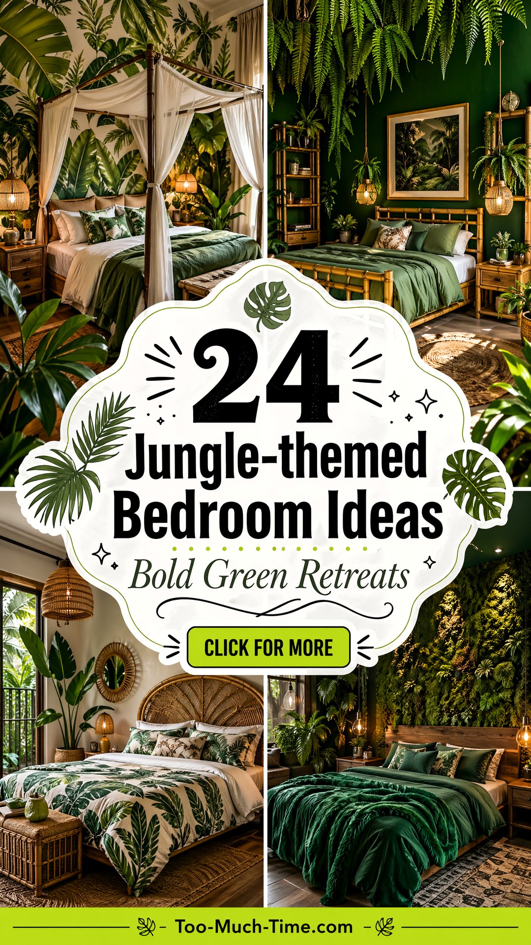 24 Jungle-themed Bedroom Ideas Bold Greens Today - 24 Jungle-themed Bedroom Ideas: Bold Greens Today