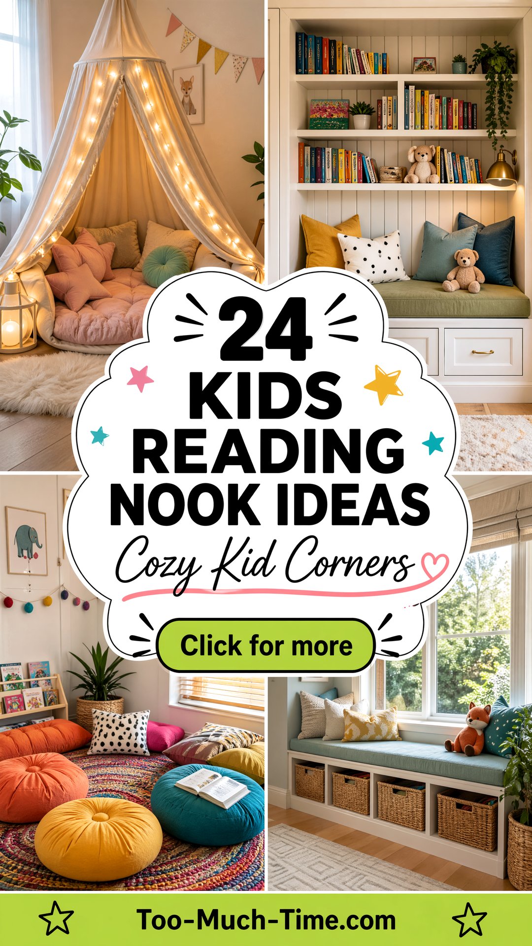 24 Kids Reading Nook Ideas Cozy Corners for Kids - 24 Kids Reading Nook Ideas: Cozy Corners for Kids