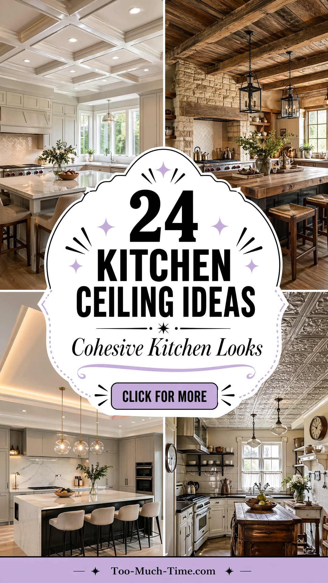24 Kitchen Ceiling Ideas for a Cohesive Kitchen Look - 24 Kitchen Ceiling Ideas for a Cohesive Kitchen Look