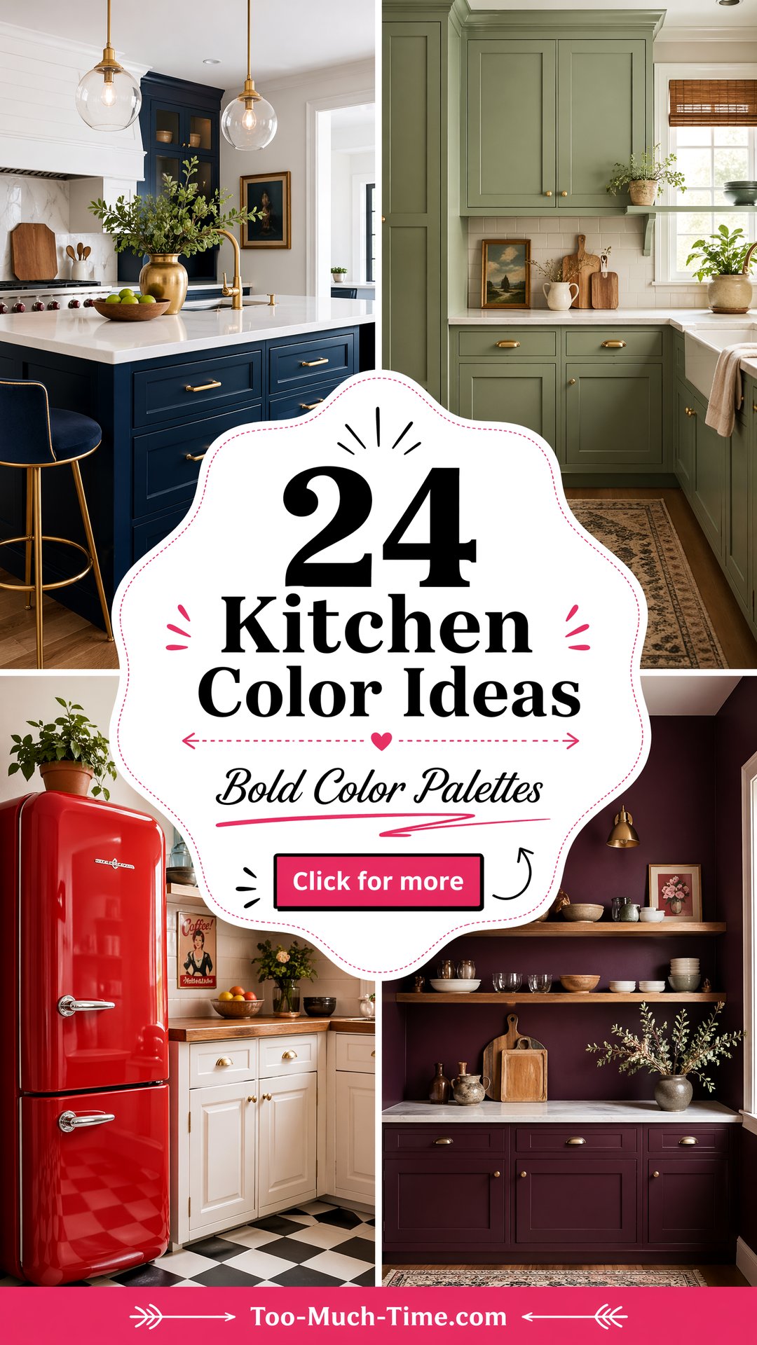 24 Kitchen Color Ideas for Bold Palettes in Kitchens - 24 Kitchen Color Ideas for Bold Palettes in Kitchens