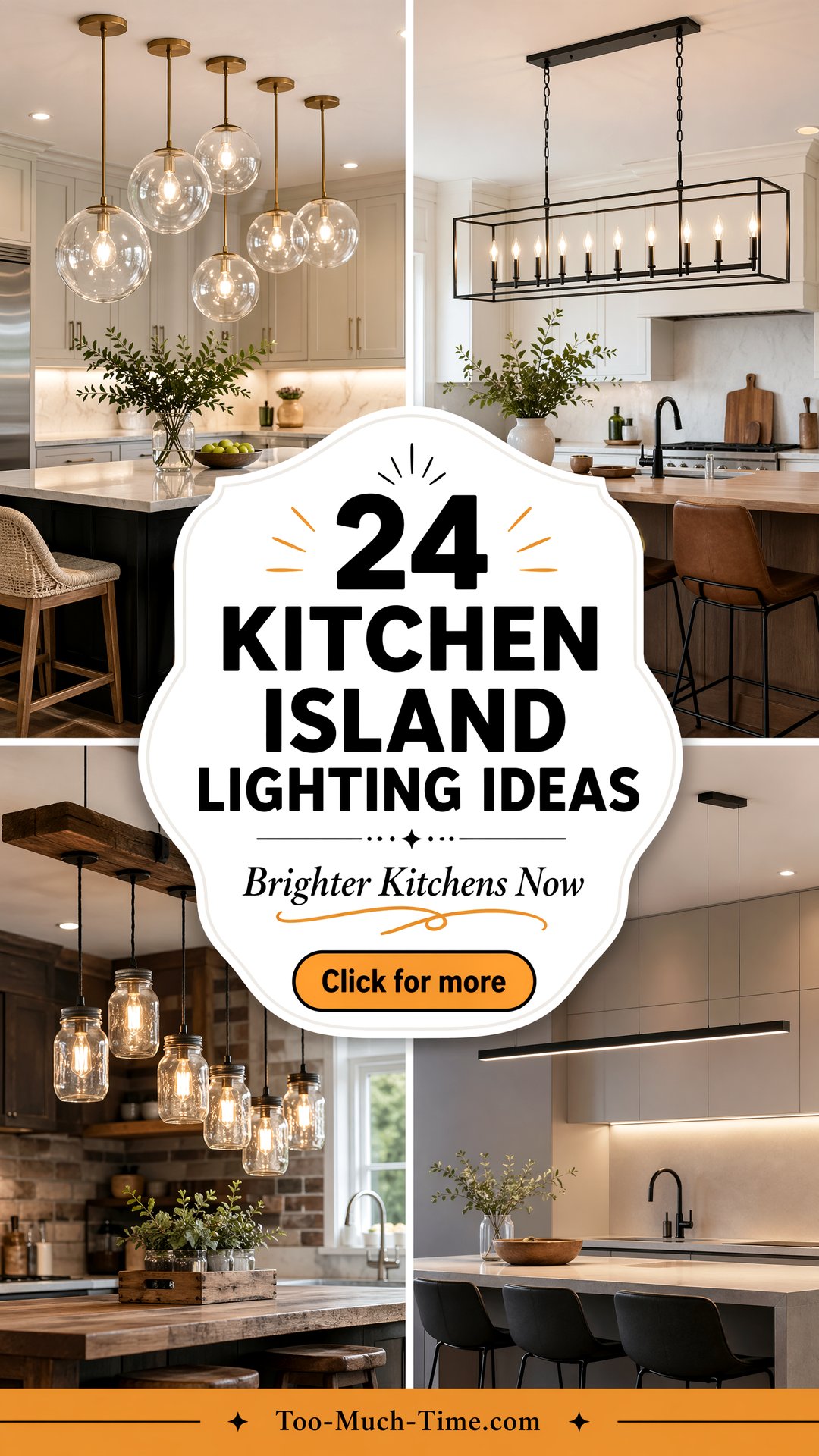 24 Kitchen Island Lighting Ideas for Brighter Kitchens - 24 Kitchen Island Lighting Ideas for Brighter Kitchens