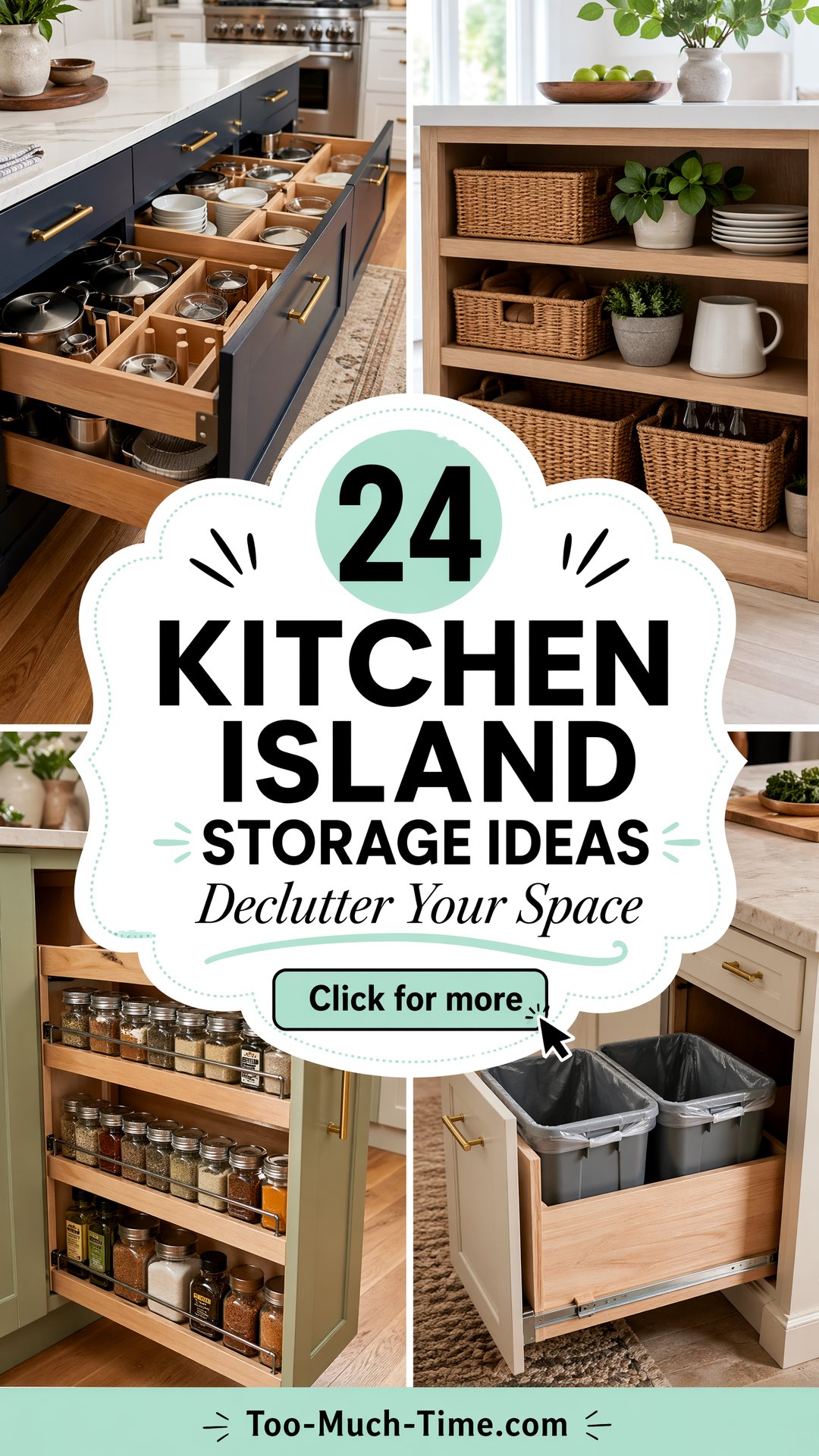 24 Kitchen Island Storage Ideas for Better Organization - 24 Kitchen Island Storage Ideas for Better Organization