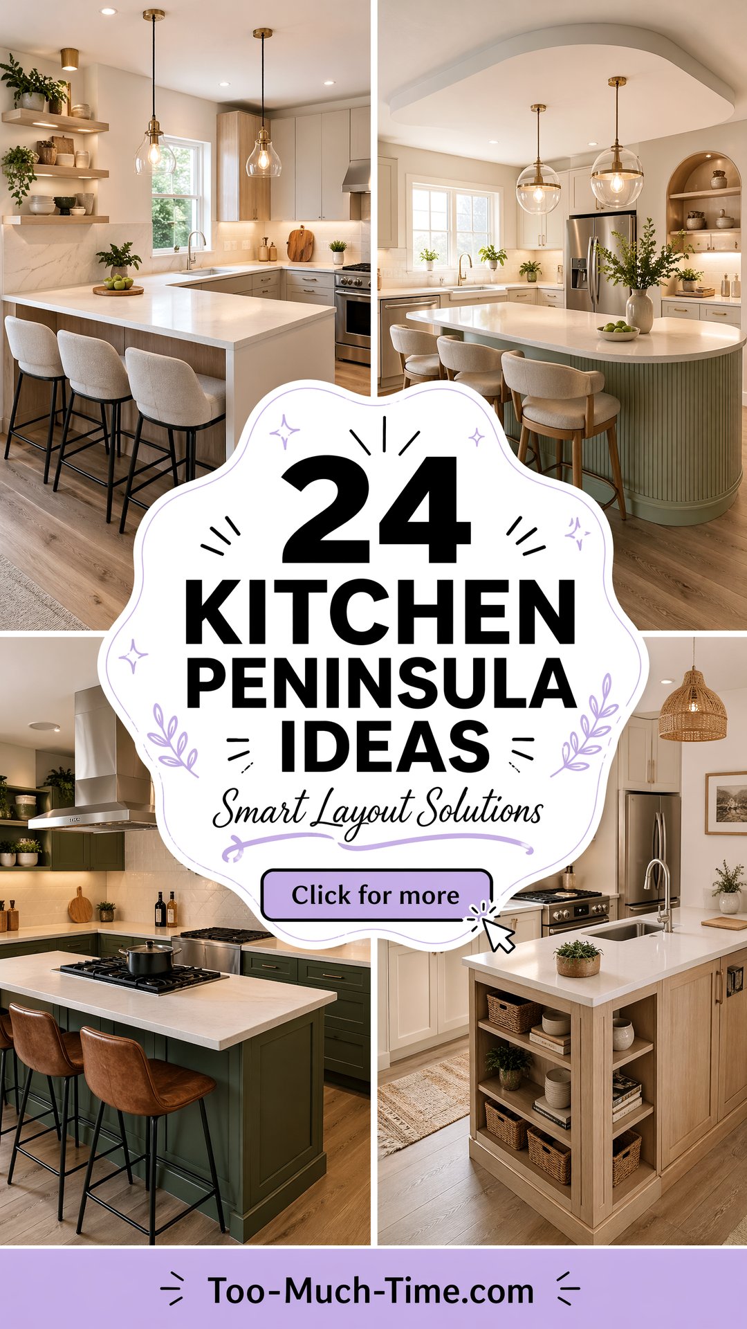 24 Kitchen Peninsula Ideas for Better Layout and Flow - 24 Kitchen Peninsula Ideas for Better Layout and Flow