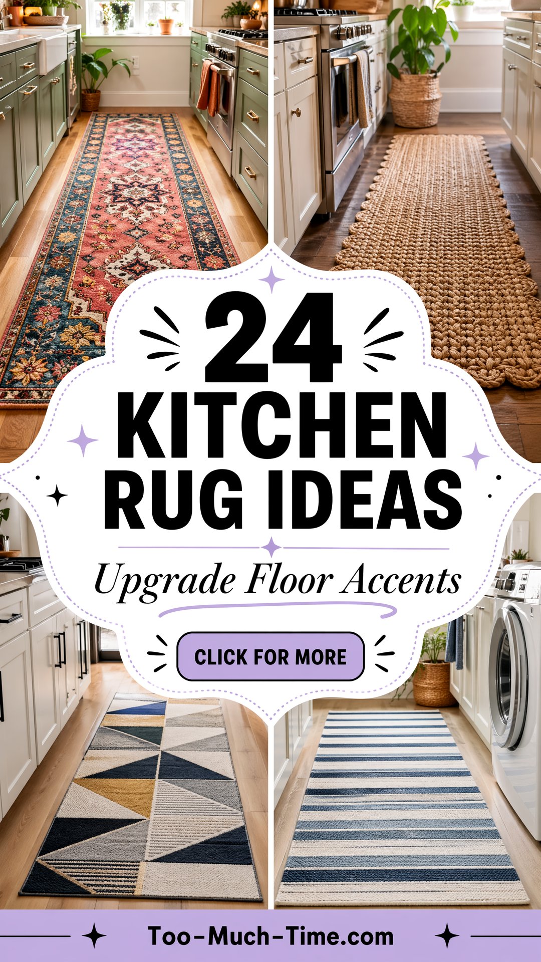 24 Kitchen Rug Ideas to Upgrade Flooring Accents Today - 24 Kitchen Rug Ideas to Upgrade Flooring Accents Today