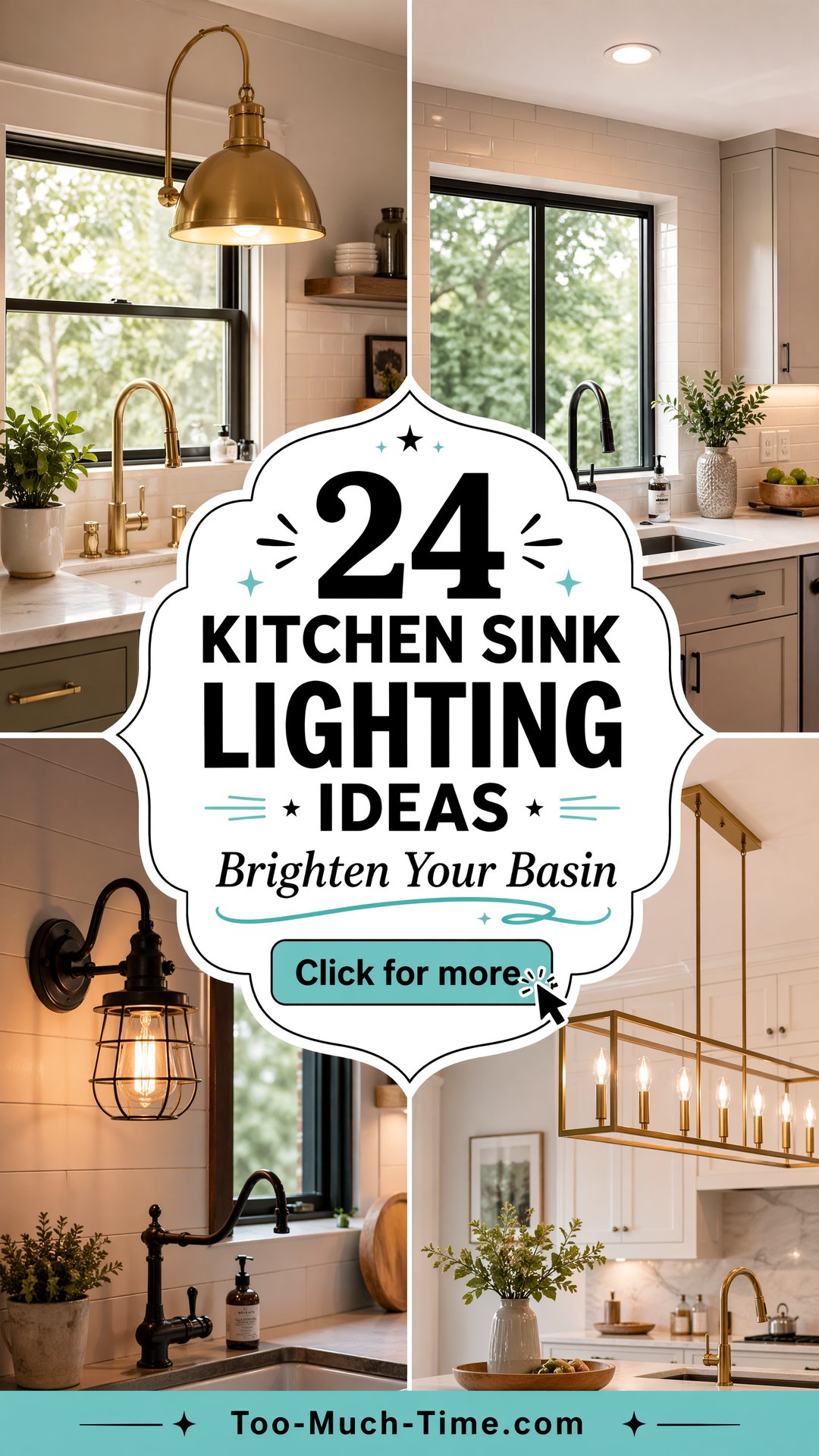 24 Kitchen Sink Lighting Ideas to Improve Ambiance - 24 Kitchen Sink Lighting Ideas to Improve Ambiance