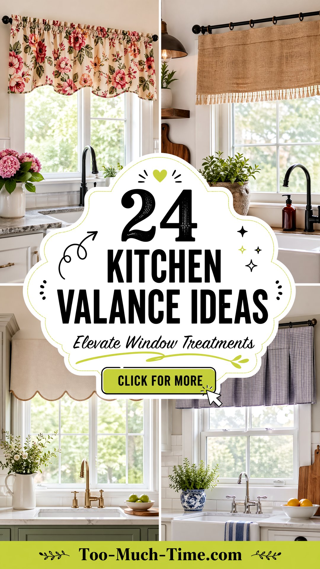24 Kitchen Valance Ideas to Elevate Window Treatments - 24 Kitchen Valance Ideas to Elevate Window Treatments