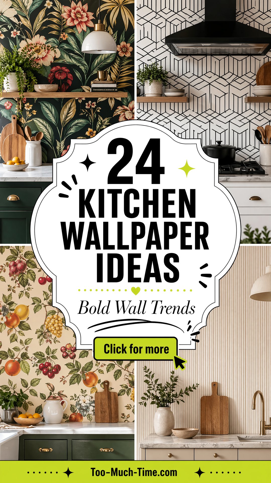 24 Kitchen Wallpaper Ideas for Bold Wall Trends Now - 24 Kitchen Wallpaper Ideas for Bold Wall Trends Now