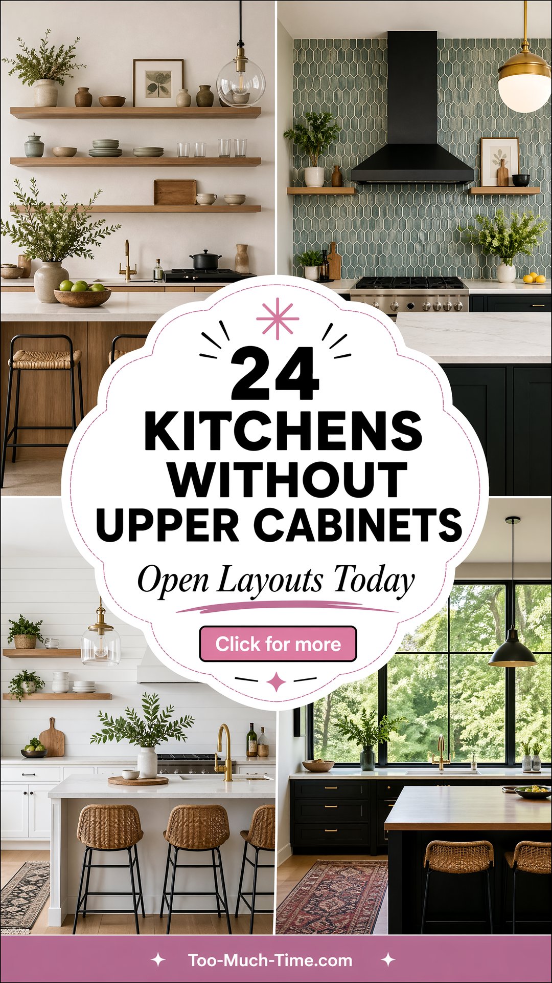 24 Kitchens Without Upper Cabinets Open Layouts Today - 24 Kitchens Without Upper Cabinets: Open Layouts Today