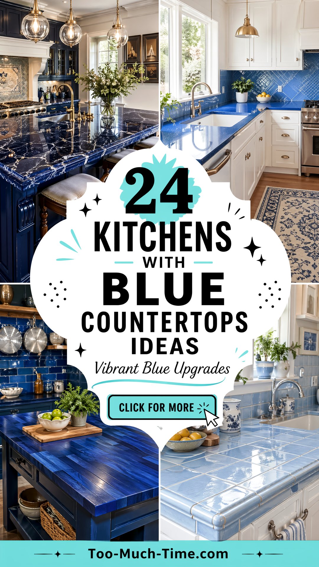 24 Kitchens with Blue Countertops for a Vibrant Upgrade - 24 Kitchens with Blue Countertops for a Vibrant Upgrade