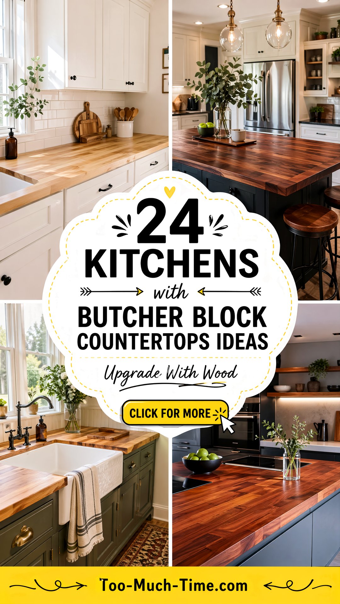 24 Kitchens with Butcher Block Countertops to Upgrade - 24 Kitchens with Butcher Block Countertops to Upgrade