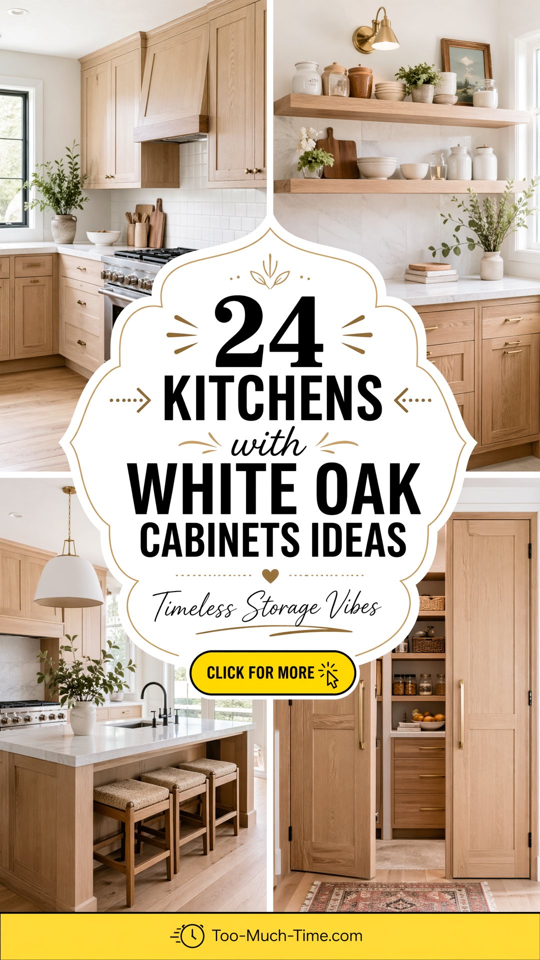 24 Kitchens with White Oak Cabinets Timeless Storage - 24 Kitchens with White Oak Cabinets: Timeless Storage
