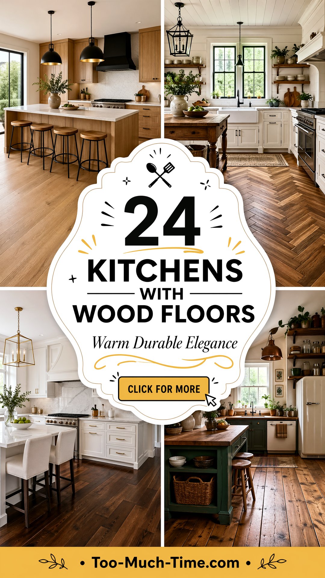 24 Kitchens with Wood Floors Warm Durable Elegance - 24 Kitchens with Wood Floors: Warm, Durable Elegance