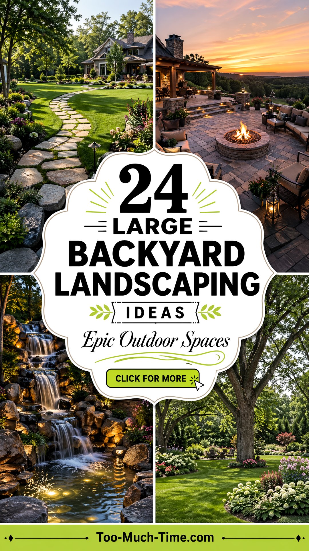 24 Large Backyard Landscaping Ideas for Outdoor Spaces - 24 Large Backyard Landscaping Ideas for Outdoor Spaces