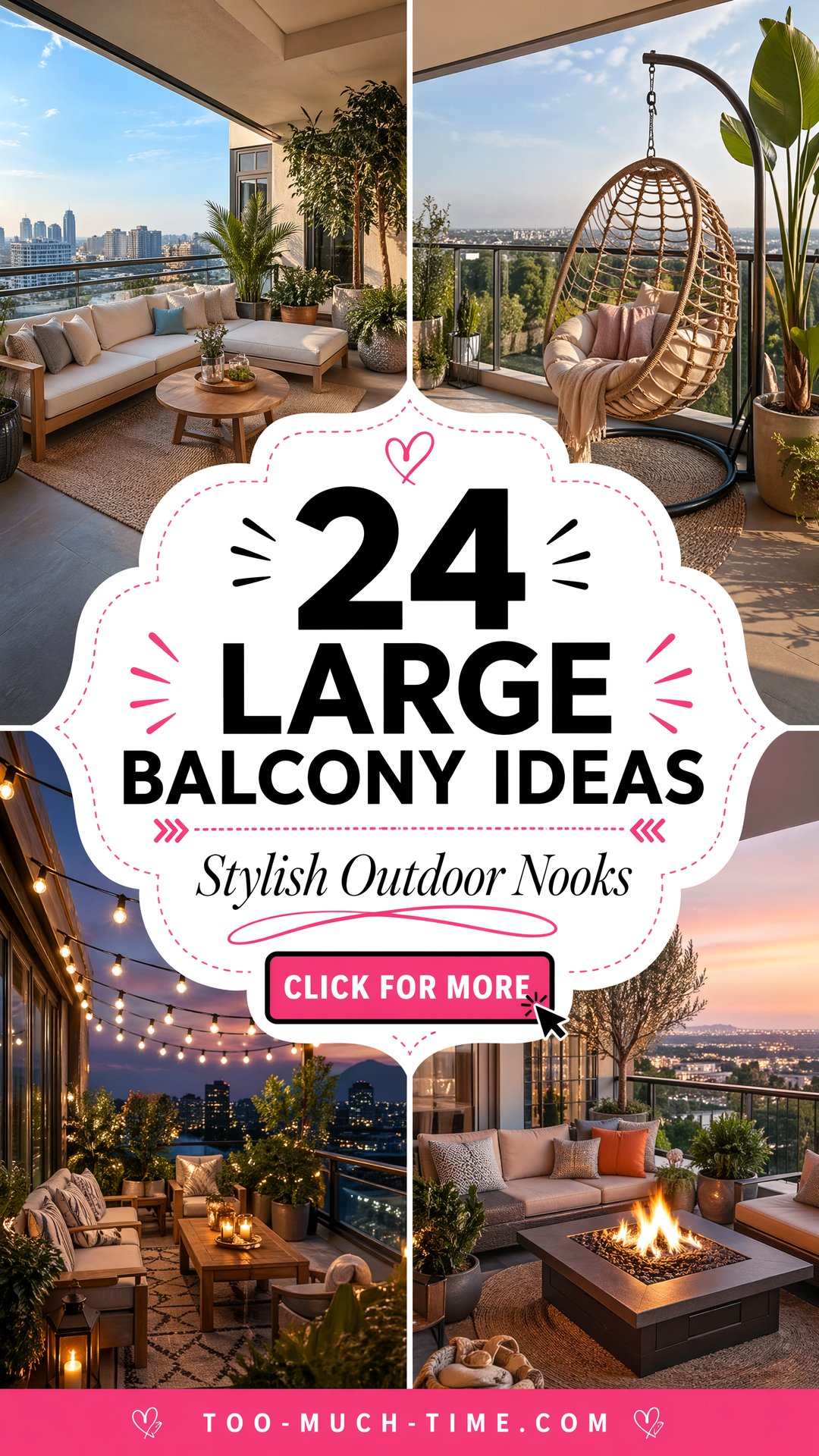 24 Large Balcony Ideas for Cozy Stylish Outdoor Nooks - 24 Large Balcony Ideas for Cozy Stylish Outdoor Nooks