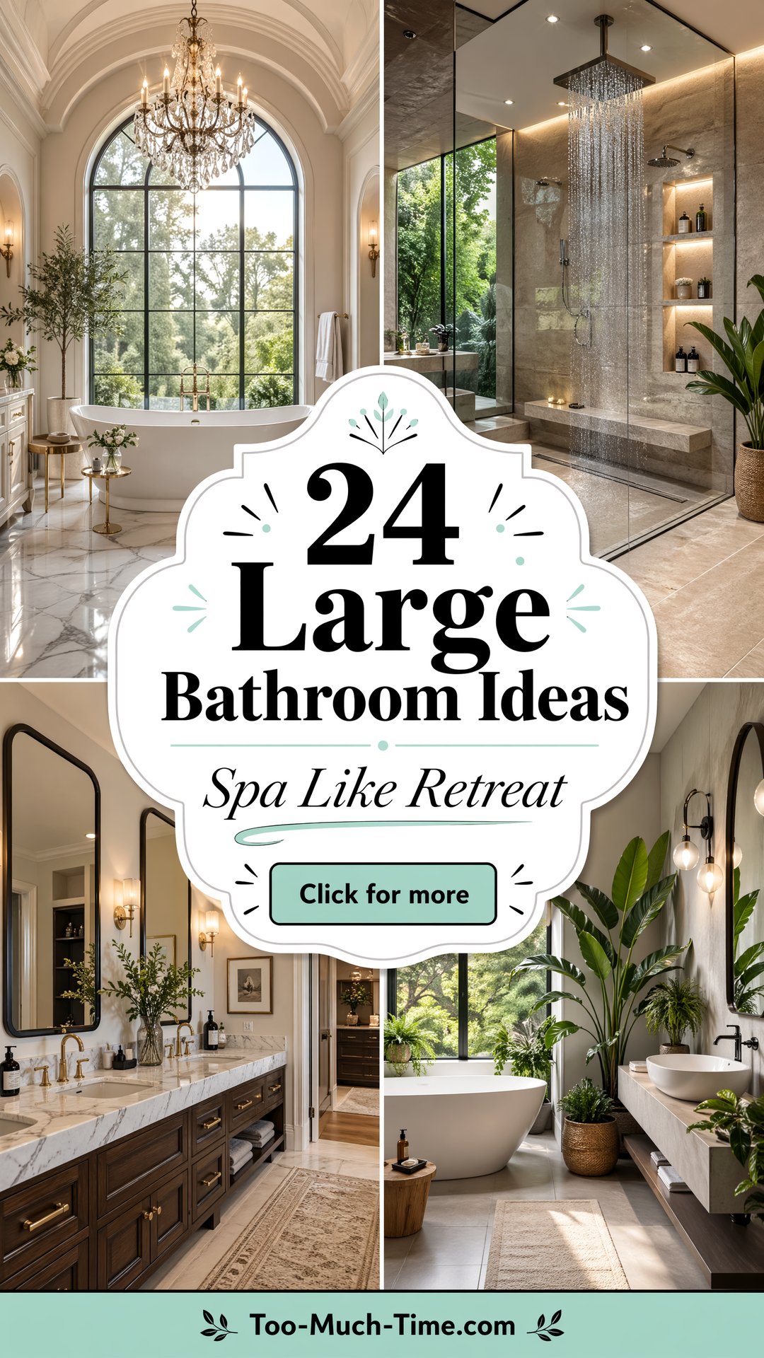24 Large Bathroom Ideas for a Spa Like Retreat At Home - 24 Large Bathroom Ideas for a Spa Like Retreat At Home